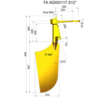 Timone nibral TNI40200-11T S12°